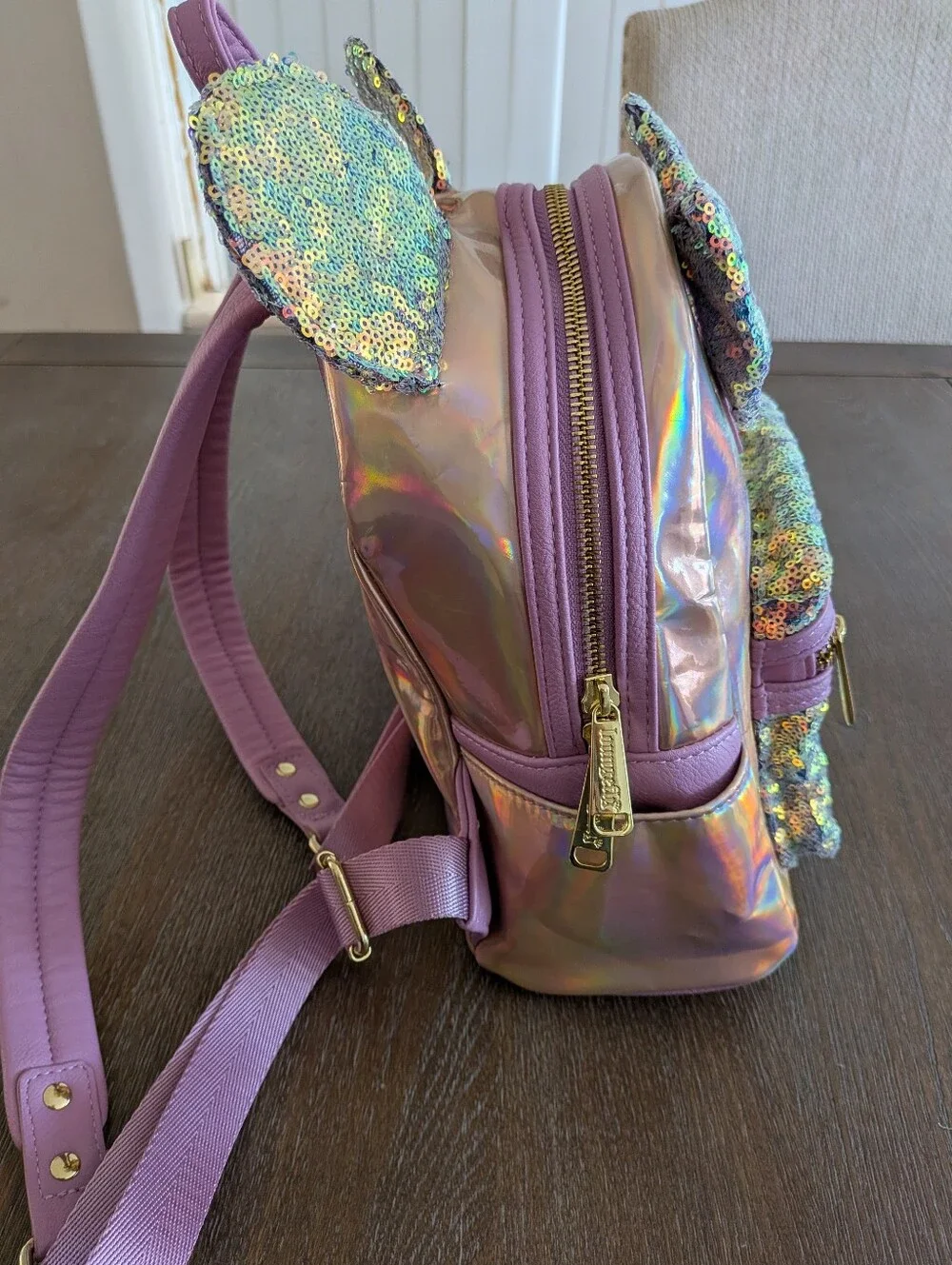 Disney Park Loungefly 50th Anniversary Minnie Mouse Earidescent